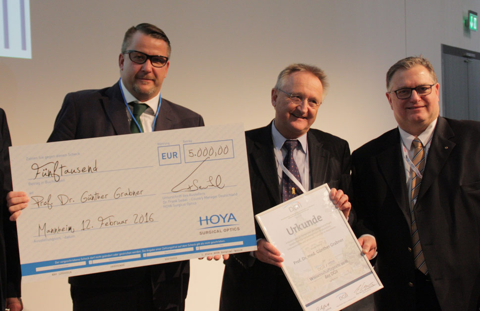 HOYA Surgical Optics-DGII Prize Winner in Germany